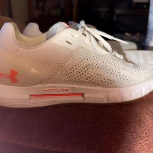 Under Armour White and Orange Sneakers